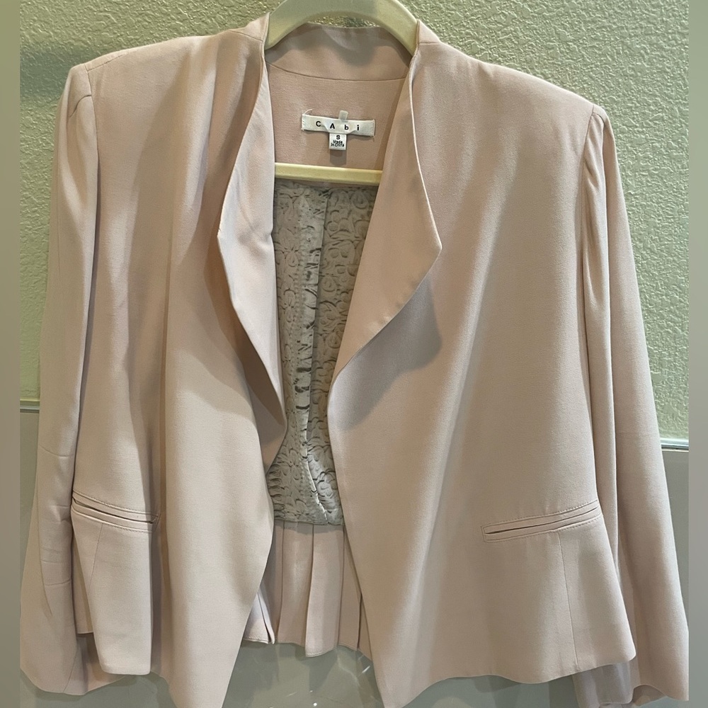 CAbi blush pink jacket size S
